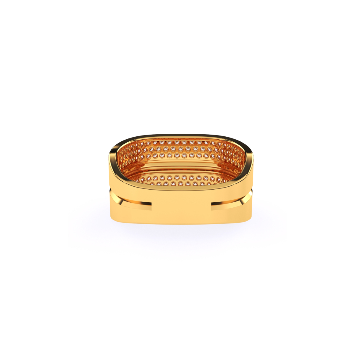 Round Lab Grown Diamond Men’s Ring